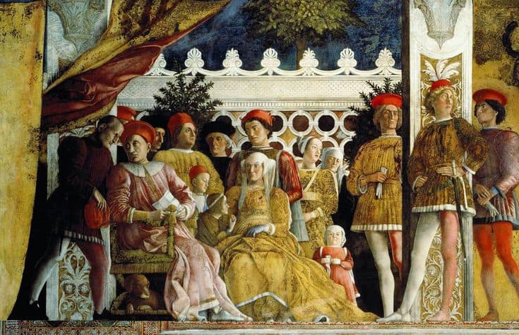 Spinone Itlaliano at Mantua’s Ducal Palace by Andrea Mantegna